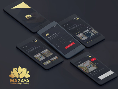 Mazay Branding Mobile App Design app brand dark design ui ux