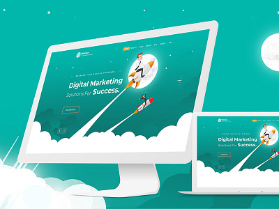 Digital Marketing Agency website Design design typography ui ux website