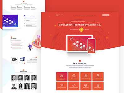 ICO Cryptocurrancy website landing page android app design ios services ui ux website