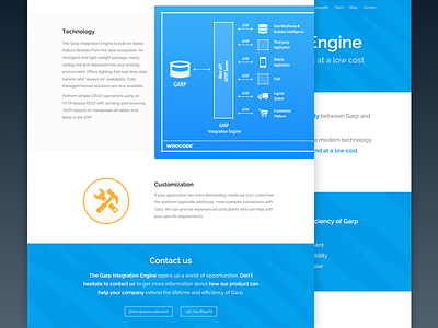 Garp Integration Engine blue blueprint ui webapp website