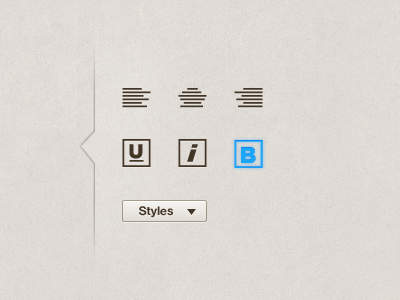 Styles blue brown drop down glow pattern selected styles text texture ui