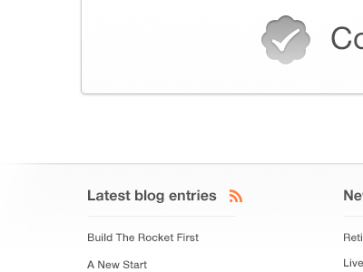 Latest blog entries clean glyph icons ui user interface website white