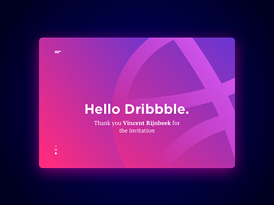 Hello Dribbble first shot gradient hello dribbble invite sketch thank you visual design