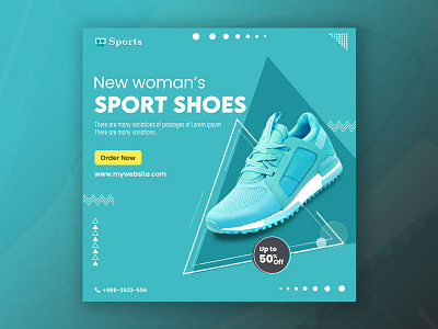 Special sport shoes  social banner