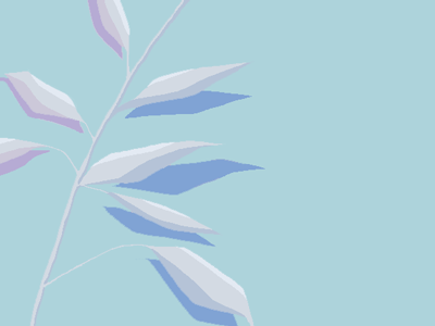 Blues blues pixel plant