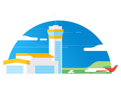 Flights airplane airport flight illustration illustrator plane travel vector