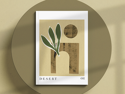 Magazine Cover bookcover collage desert magazine minimal