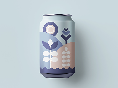 Beer Can Label beerart beerlabel geometric packagingdesign soda vector
