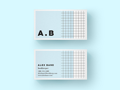 Book Keeper Business Card accountant accounting book keeper branding business card finance identity design visual identity