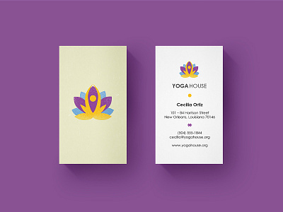 Yoga Logo brand branding business card graphic design logo design lotus sun yoga yoga pose