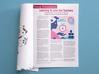 Learning to Love Our Teachers editorial illustration magazine philosophy