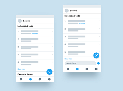 Twitter search bar UX redesign app design icon illustration ui ui ux design ui design uiux uiuxdesign ux website