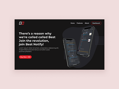 Landing Page Header Concept