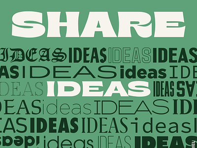 SHARE IDEAS design illustration typography
