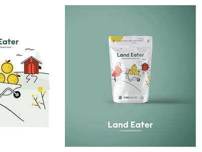 Land Eater - CPG branding design logo packaging