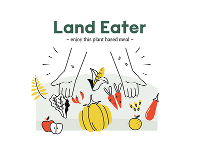 Land Eater branding design logo packaging