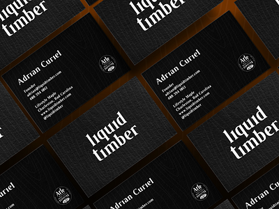 Liquid Timber agency branding design logo typography