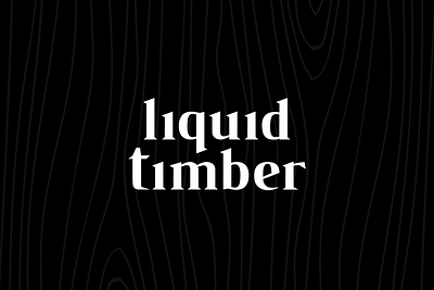 Liquid Timber agency branding design logo typography