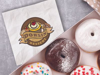 Dorsin Dessert Logo Design graphic design logo logo design