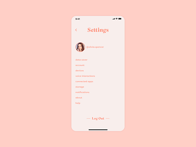 Daily Ui #007 - Settings app dailui design flat minimal ui