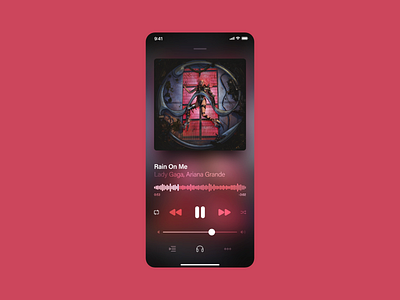 Daily Ui #009 - Music Player app dailui design minimal ui