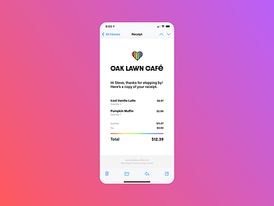 Daily Ui #017 - Email Receipt