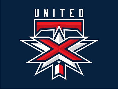 Texas United brand branding design football graphic icon logo soccer sports vector