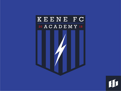 Keene FC Academy brand branding design football graphic icon logo soccer sports vector