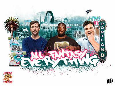 All Fantasy Everything all fantasy everything design photoshop podcast poster