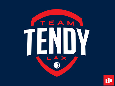 Team Tendy Lax Logo brand branding design icon lacrosse logo sports typography vector