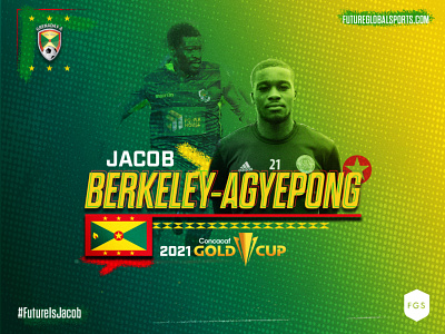 Future Global Sports: Jacob Berkeley-Agyepong branding design football graphic photoshop poster soccer