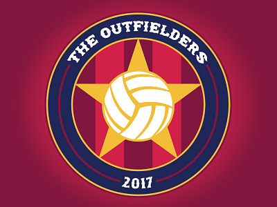 The Outfielders branding cleburne football logo soccer supporter group texas