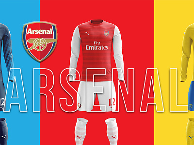 Arsenal Kit Concepts 18-19 design football photoshop soccer typography