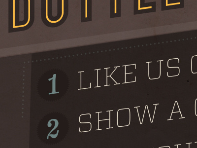 Like Us brown poster type yellow