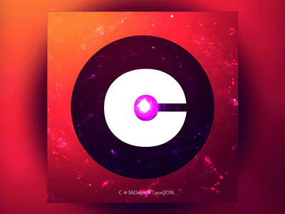 C is for Cosmic 36daysoftype 36daysoftype c gif i nicaragua tipy