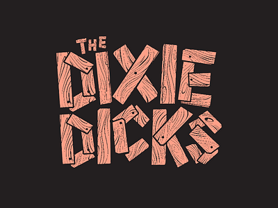The Dixie Dicks Logo Set adonit pixel band branding band logo branding dixie dicks hand drawn holtermonster illustration logo typography vector