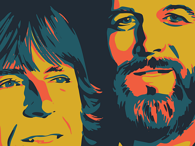 Jody Stephens + Luther Russell holtermonster illustration portrait vector