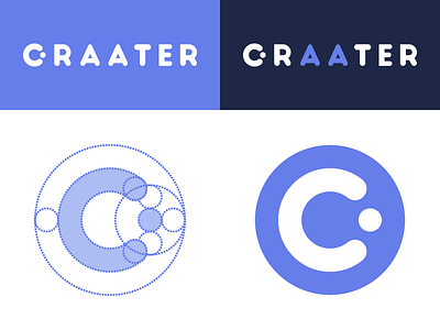 Logo for Craater branding c craater design identity logo logo design mark typography