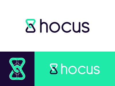 Hocus - Logo Design app brand branding hocus identity logo time timer tracker type