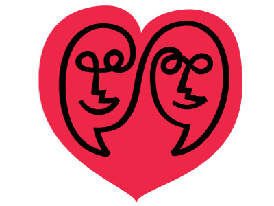 Parenting Exchange logo couple icon logo together