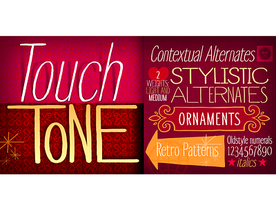 Touch Tone font design
