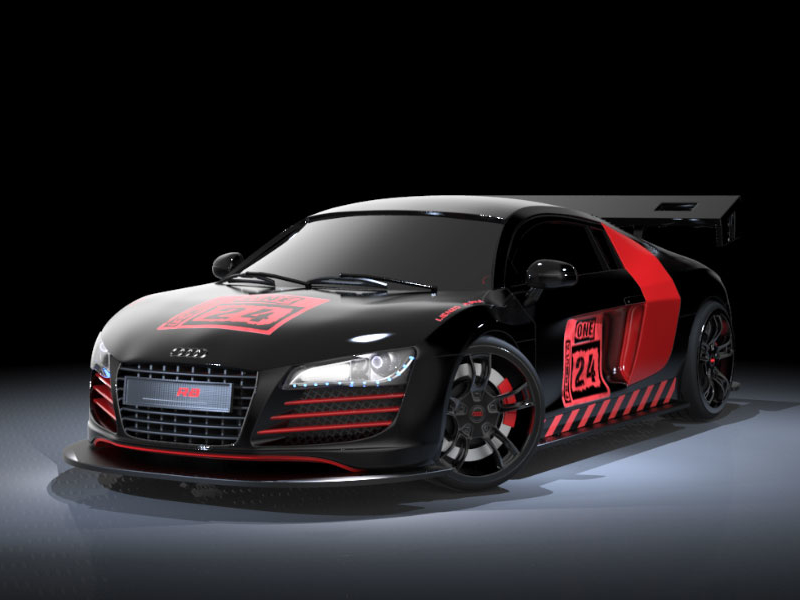 3D Automobile Modeling: Audi R8 by Khaled Mahmud on Dribbble