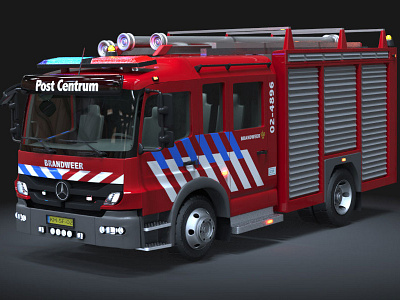 3D Automobile Modeling: Fire Truck