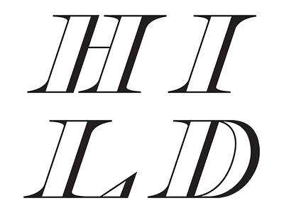 Hild font lettering typeface
