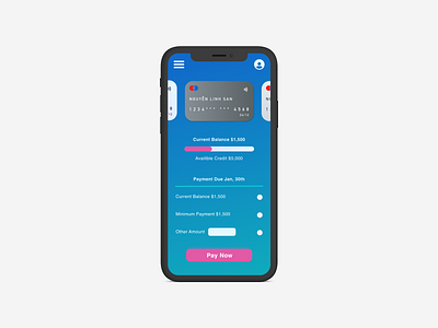 Daily UI 002 dailyui fintech ui