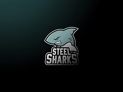Shark Mascot Logo design dribbble logo mascot shark sports