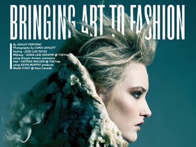 Fame'd Magazine fashion layout photoshop
