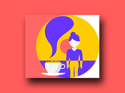Bakery Girl art bakery cake coffee food gif icon illustration india logo2018 poster sketch