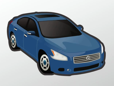 Blue Sedan animation concept art direction car illustration intro video