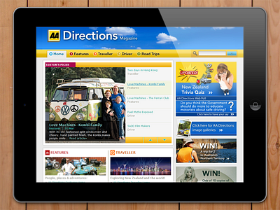 AA Directions Magazine aa directions online magazine web design